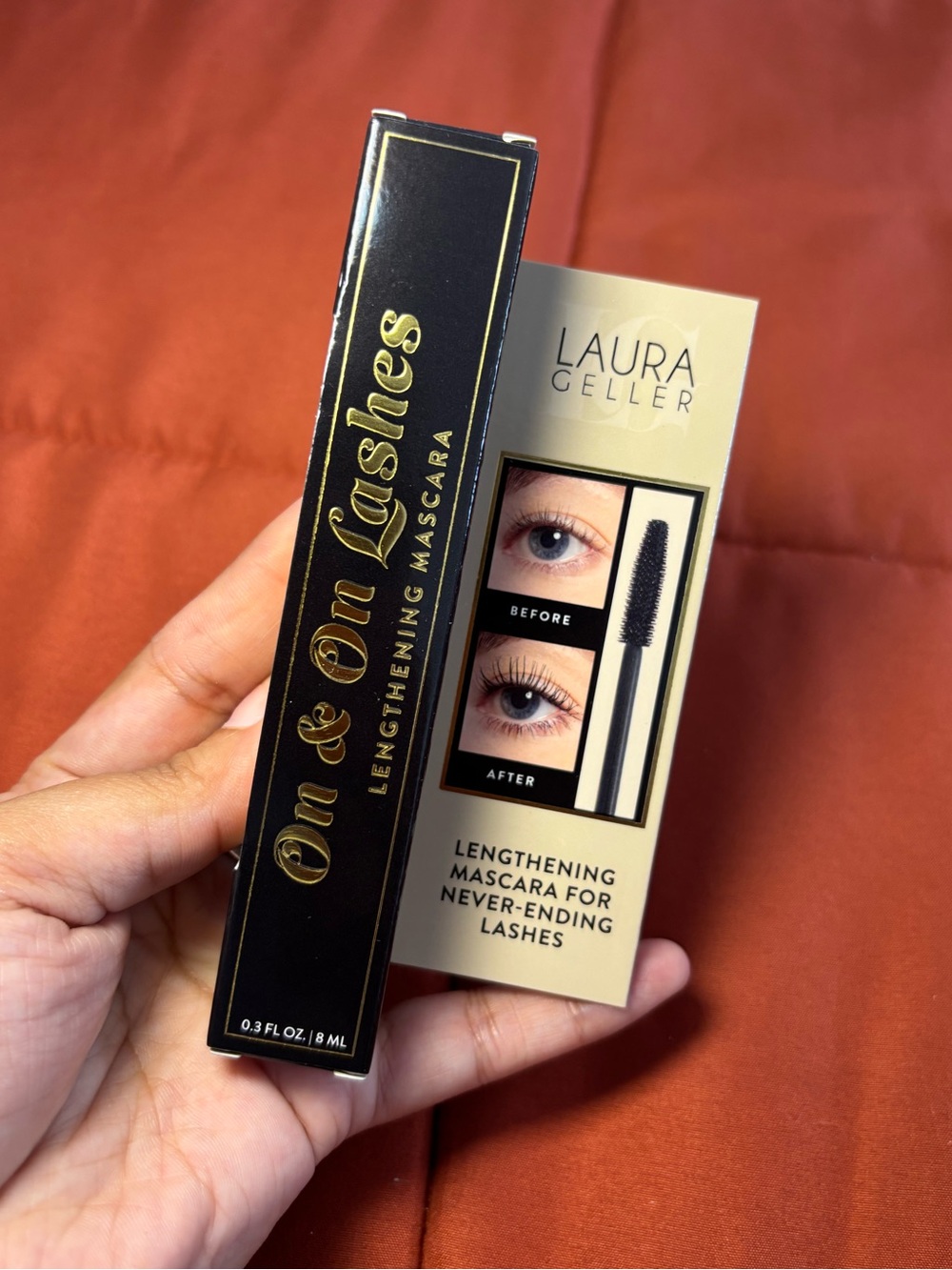 Laura Geller On & On Lashes Lengthening Mascara - Black New!